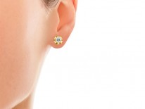 Single Stone Diamond Earrings