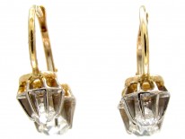 Two Stone Diamond Drop Earrings