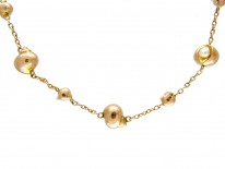 9ct Gold & Natural Pearl Shell Necklace