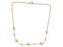 9ct Gold & Natural Pearl Shell Necklace