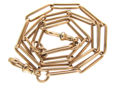 9ct Gold Long Link Albert Chain