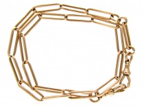 9ct Gold Long Link Albert Chain