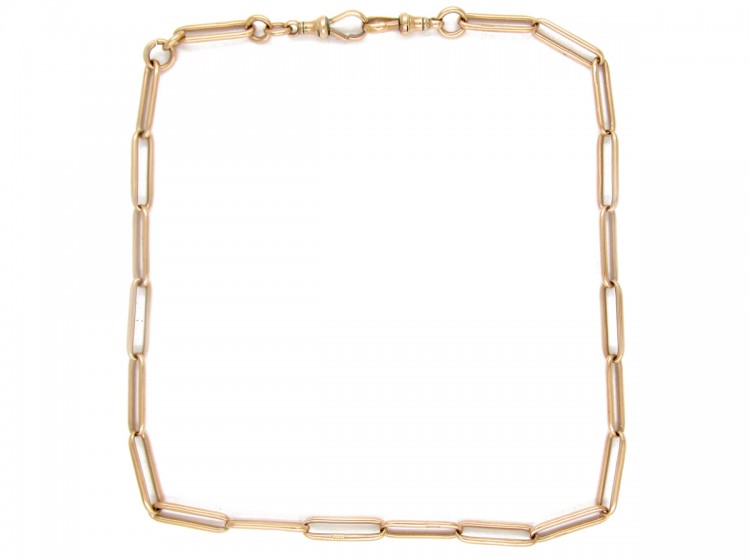 9ct Gold Long Link Albert Chain