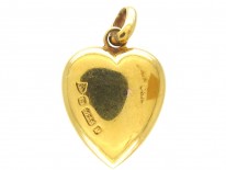 15ct Gold Victorian Heart Pendant