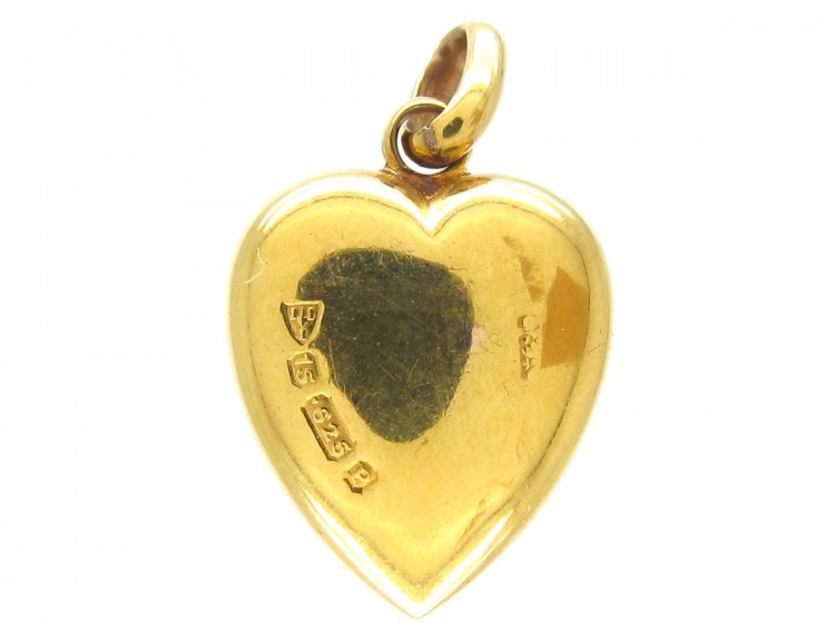 15ct Gold Victorian Heart Pendant