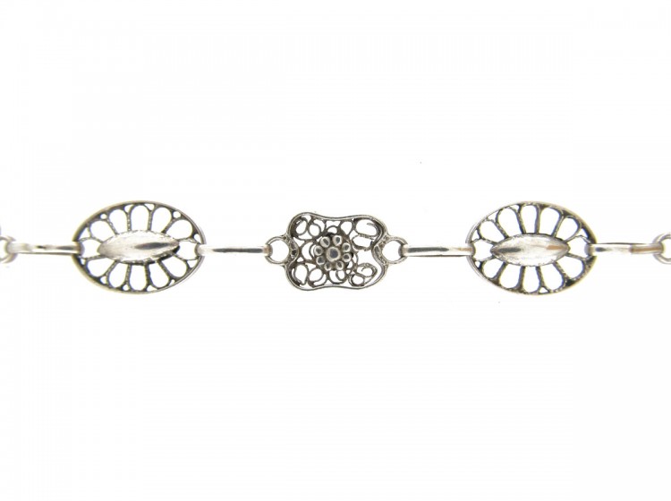 Victorian Silver Guard Chain