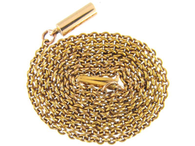 Victorian Fine Twine Link Gold Chain