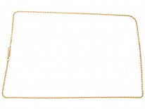 Victorian Fine Twine Link Gold Chain
