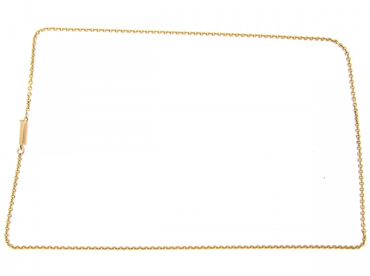 Victorian Fine Twine Link Gold Chain