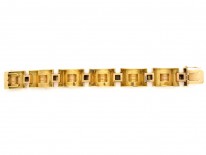 18ct Two Colour Gold Art Deco Bracelet