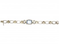 Art Deco Silver & Paste Bracelet