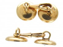 Mother of Pearl & Diamond 14ct Gold Cufflinks