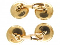Mother of Pearl & Diamond 14ct Gold Cufflinks