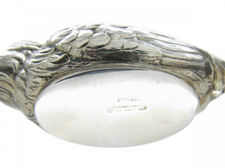 Cockerel & Hen Silver Salt Cellars