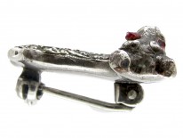Silver & Marcasite Terrier Brooch