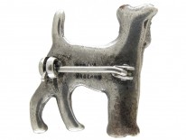 Silver & Marcasite Terrier Brooch