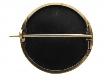 Japanese Shakudo Brooch