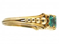 Georgian Emerald & 18ct Gold Five Stone Ring
