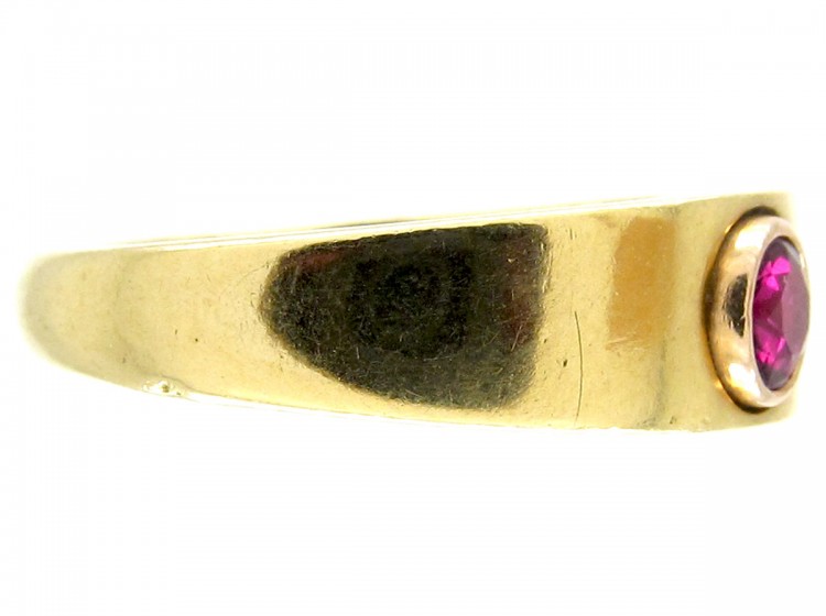 Ruby & Diamond 18ct Gold Ring