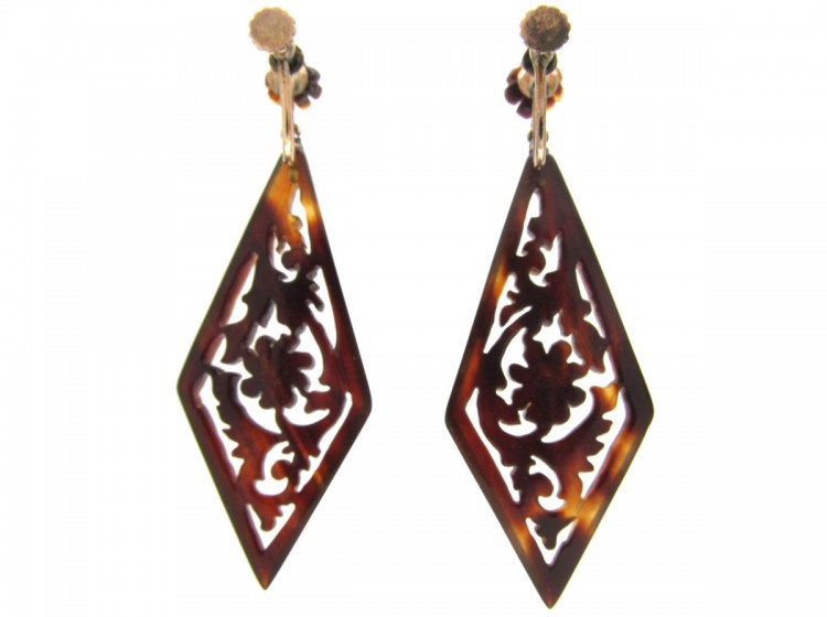 Victorian Tortoiseshell Earrings