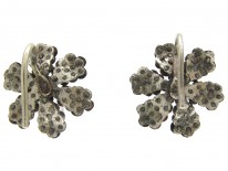Georgian Cut Steel Flower Earrings