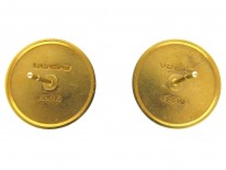 15ct Gold Disc Earrings