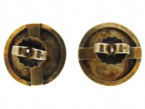 15ct Gold & Enamel Earrings