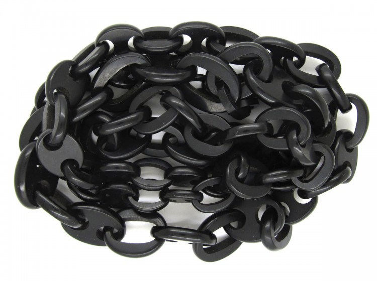 Victorian Vulcanite Long Guard Chain