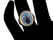 Sardonyx Intaglio Signet Ring
