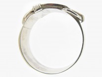 Victorian Wide Silver Buckle Ring