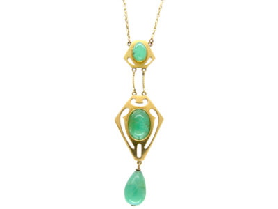 Murrle Bennett 15ct Gold & Jade Necklace