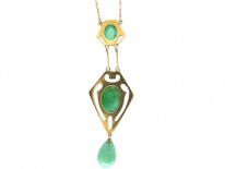 Murrle Bennett 15ct Gold & Jade Necklace
