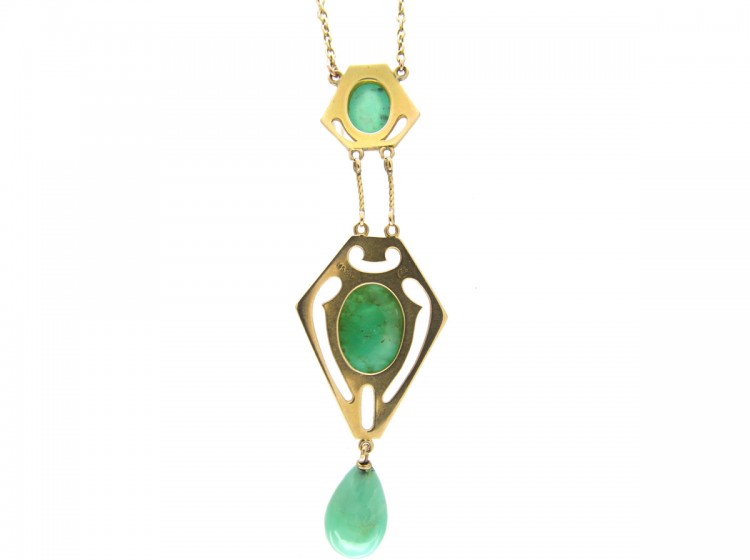 Murrle Bennett 15ct Gold & Jade Necklace