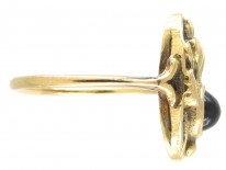 Art Nouveau 18ct Gold & Sapphire Ring