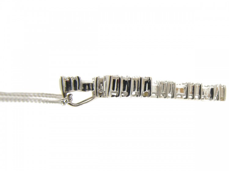 Diamond & 18ct White Gold Cross