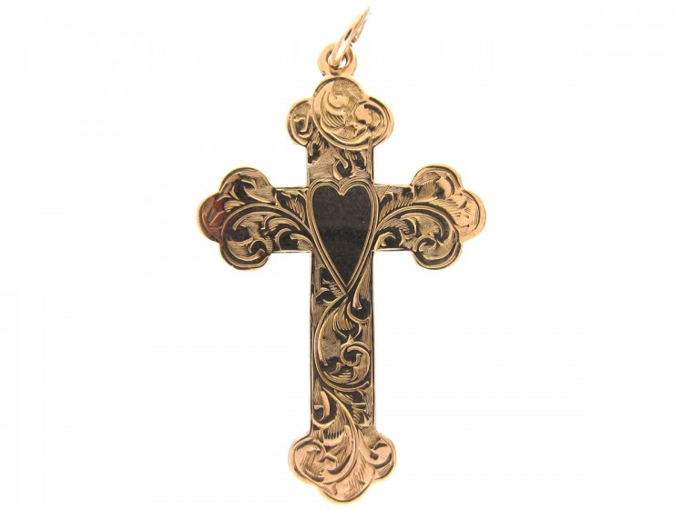 9ct Gold Edwardian Cross