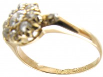 Victorian 18ct Gold & Diamond Cluster Ring