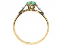 Emerald & Diamond Art Deco Ring