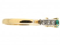 Emerald & Diamond Art Deco Ring
