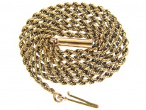 Victorian 9ct Gold Prince of Wales Twist Chain
