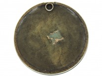 Georgian Painted Declaration of Love Miniature in a Silver Mount