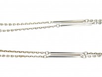 Silver Bar & Trace Link Chain