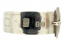 Victorian Wide Silver Buckle Ring