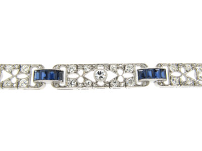 Sapphire & Diamond Art Deco Bracelet Sapphire & Diamond Art Deco Bracelet