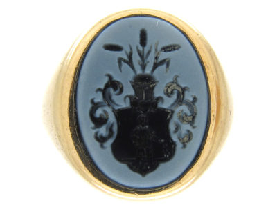 Sardonyx Intaglio Signet Ring