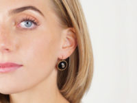 Victorian 18ct Gold, Onyx & Rose Diamond Earrings