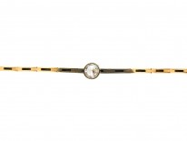 Art Deco Single Stone Diamond Bracelet