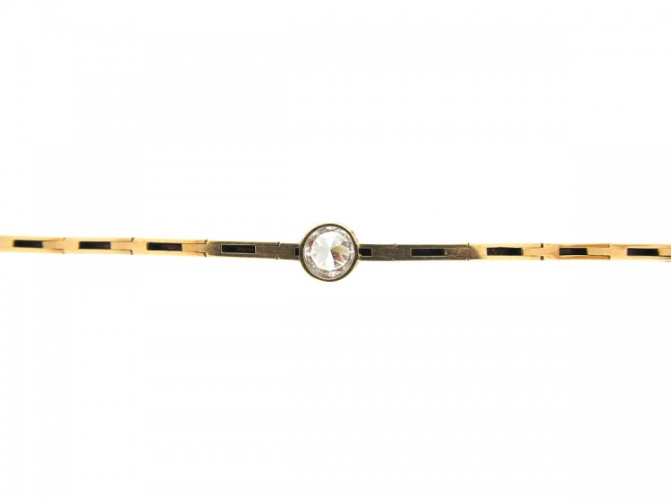 Art Deco Single Stone Diamond Bracelet