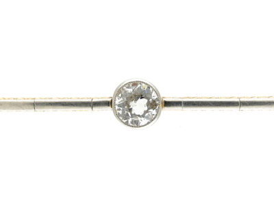Art Deco Single Stone Diamond Bracelet