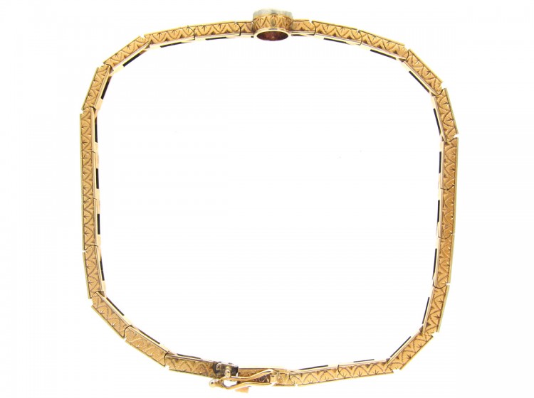 Art Deco Single Stone Diamond Bracelet